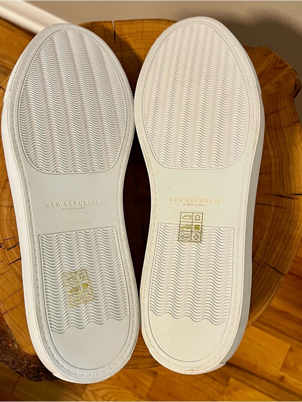 New Republic White Leather Lace-Up Men's Casual Sneakers Size 10.5 - Picture 7 of 9